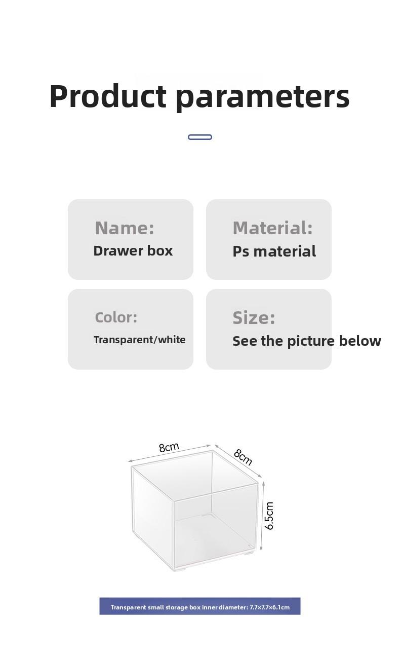 Clario "Crystal Grid" Modular Drawer Organizer Set — Clear PET Storage Bins for Home Reset and Vanity Organization. These Stackable Plastic Dividers are Perfect for Kitchen, Office and Bathroom Cabinets. Pinterest Style Closet Sorter