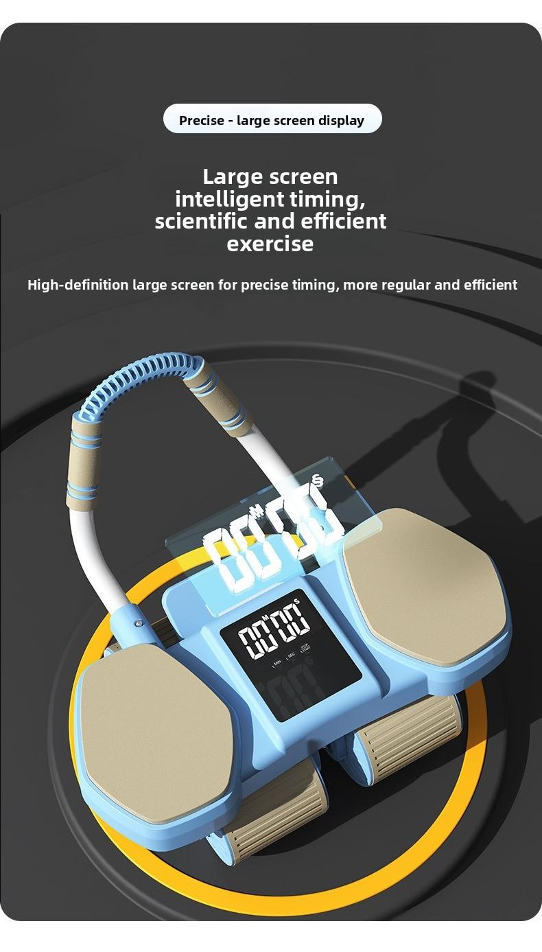 2026 four-wheel abdominal wheel automatic rebound abdominal device, thin belly curling device, abdominal muscle fitness equipment