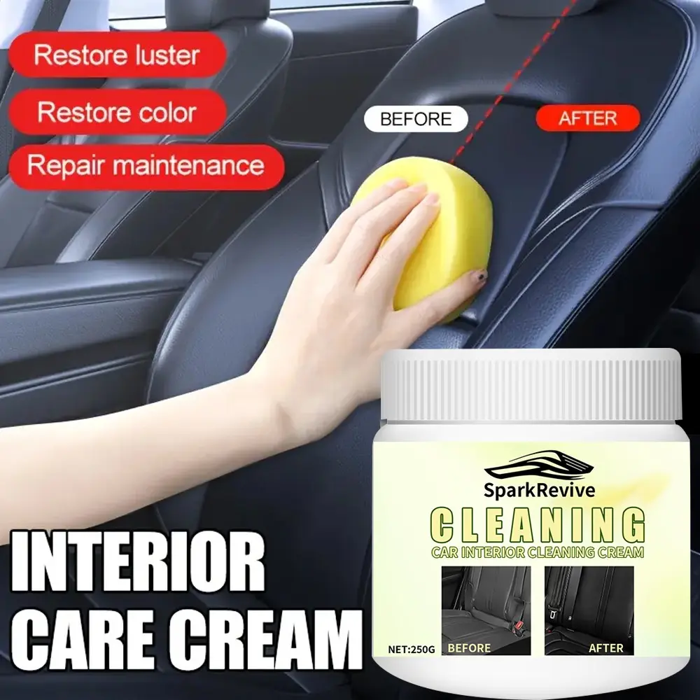 250g Leather Care Paste, Car Interior Conditioner, Restores Faded Leather, Anti Aging Anti Crack Leather Balm