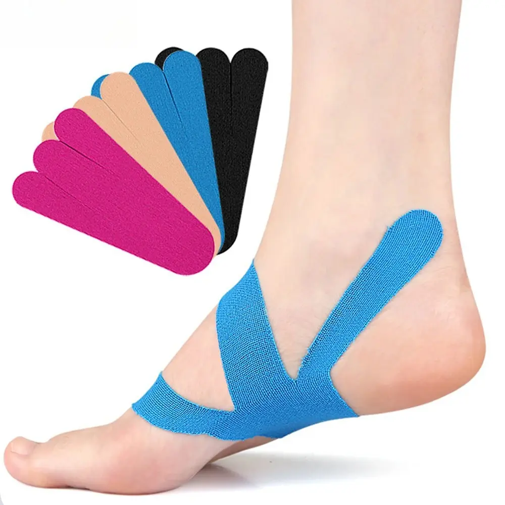 10/20PCS Kinesiology Tape for Foot Arches Plantar Fasciitis Running Any Activity,Waterproof Workout Adhesive Patches for Sports