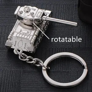 2026 New Creative Men's Cool War Model Tank Keychain
