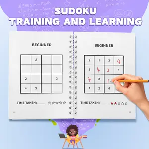 Kids Sudoku Brain Training Workbook – Fill-in Number Grid Puzzles for Smart Problem Solvers