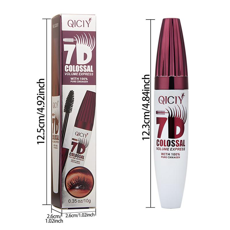 7D Waterproof Volume Mascara, Long Lasting Natural Curling Lashes for Professional Eye Makeup, Made for Women and Girls