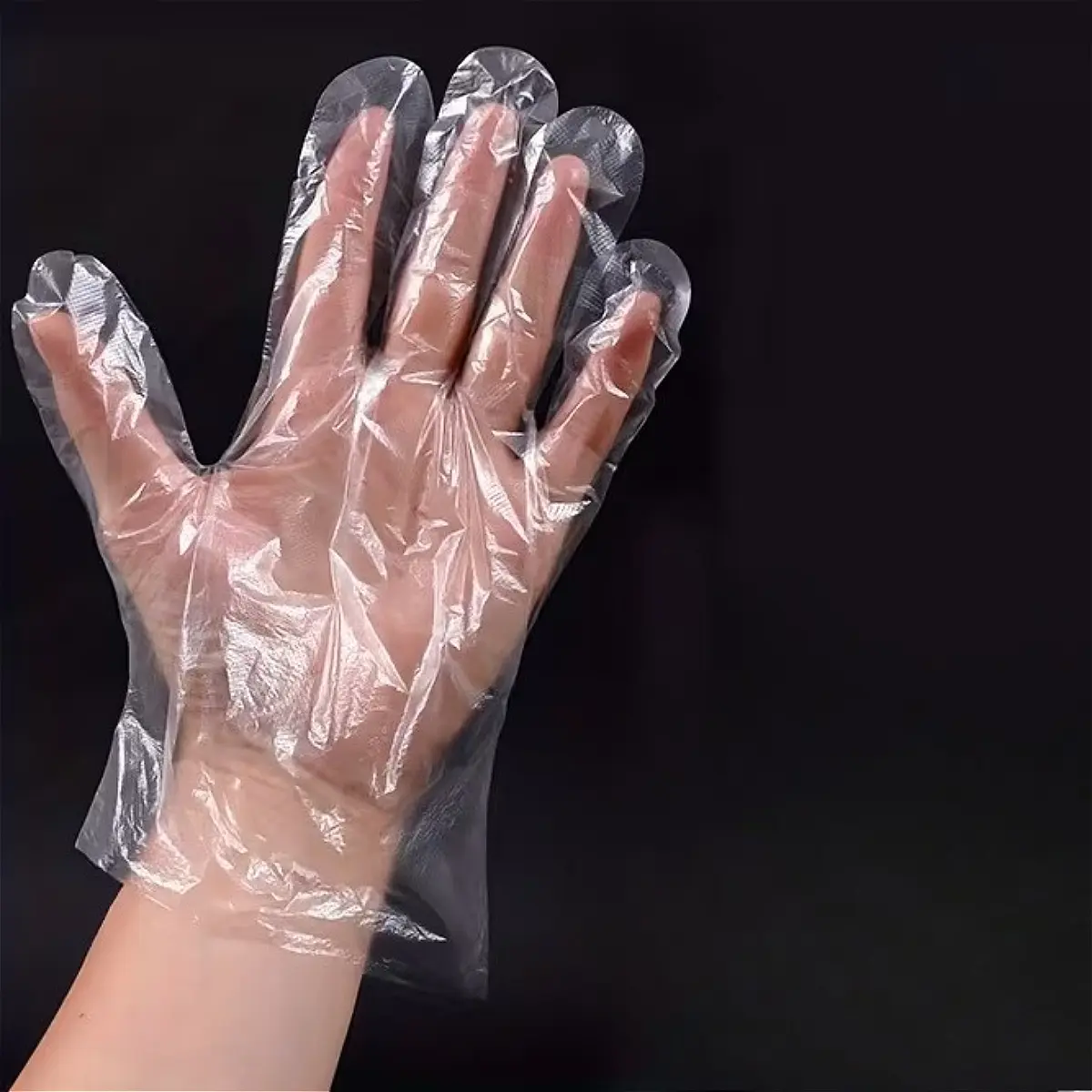 100/200/300 Pairs of Disposable Plastic Gloves for Cooking, Pre Meal Preparation, Kitchen, Barbecue, Cleaning, Restaurant Service, Handicrafts