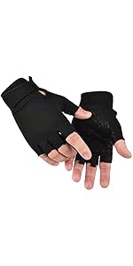 Outdoor Men's Knuckle Protection Workout Training Fingerless Gloves