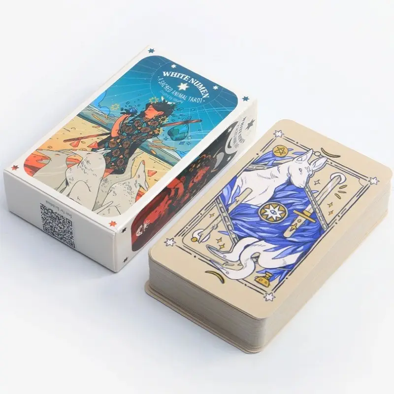 Numen Sacred Animal Tarot Cards, English Version, 78 Cards, Portable Fortune-Telling Game, Brain Teaser, Easter, Christmas, Halloween Gift
