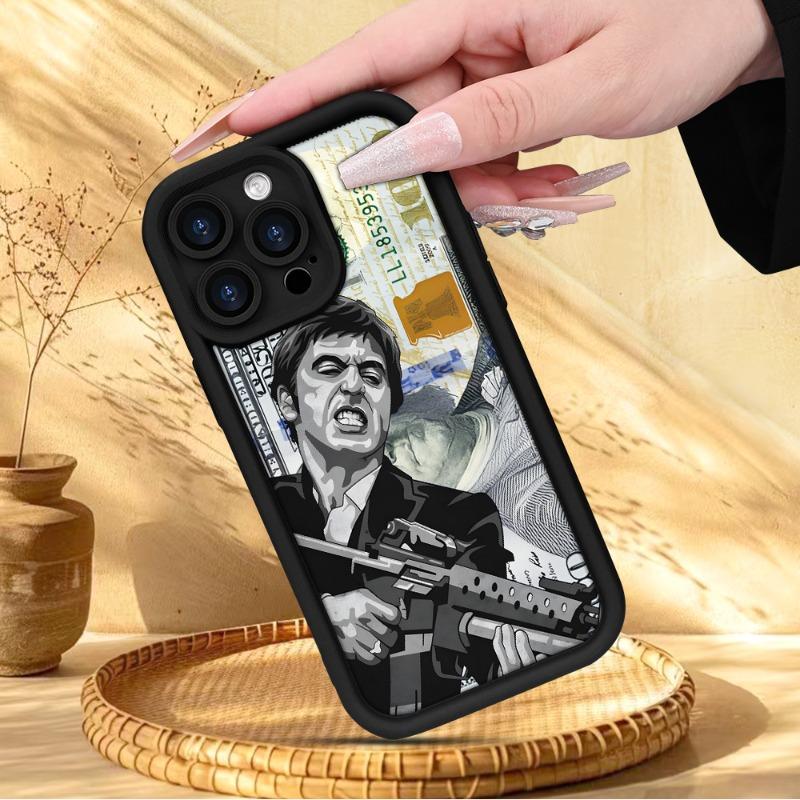 Creative Scar Face Painted Pattern Case for iPhone 17 Pro Max Plus Air/ 16 15 14 Pro Max 13 12 11 XR XS Plus Shockproof Drop Protection Rugged Durable Silicone Cover iphone  15  pro  max  case
