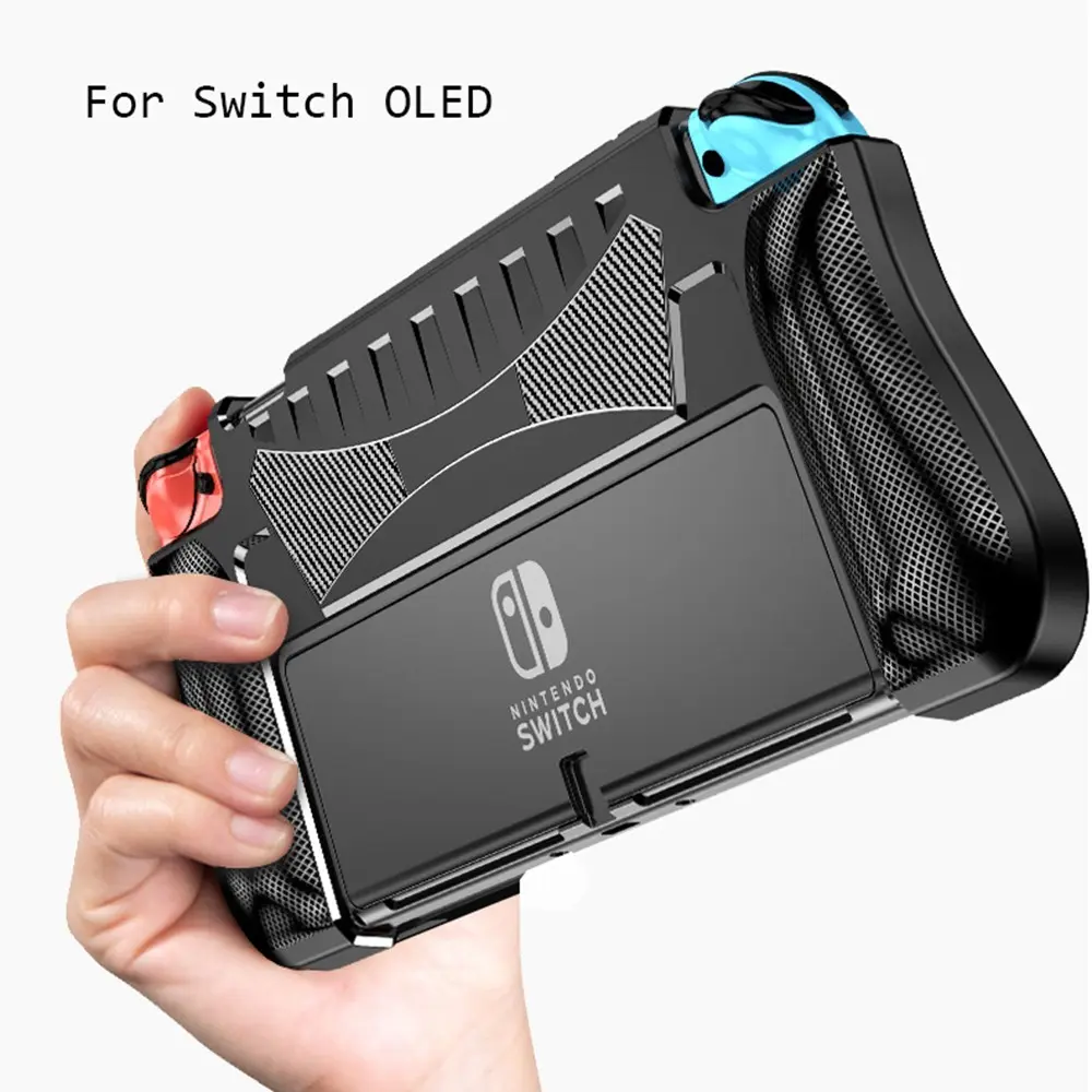 Compatible Soft Tpu Case, Shock and Scratch Resistant, Ergonomic Design for Comfort, Protective Handheld Case for Switch Oled, Gaming Items