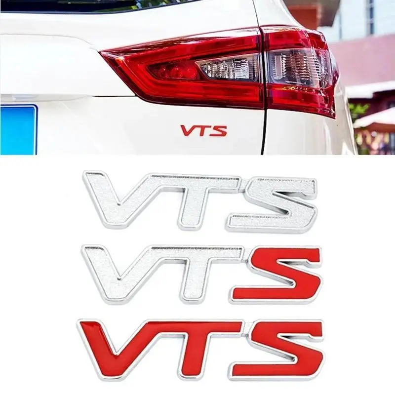 3D Metal VTS Logo Rear Trunk Side Fender Emblem Badge Sticker Decals For Citroen C3 Aircross C4 Picasso Cactus C1 Accessories