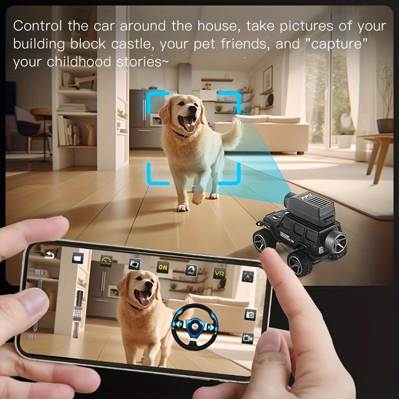 Remote control drift car (with camera) suitable for adults and teenagers - 1:64 scale, 2.4G, independent suspension system, metal frame, mini off-road vehicle, FPV racing drone, RC climbing car, birthday/Christmas gift.