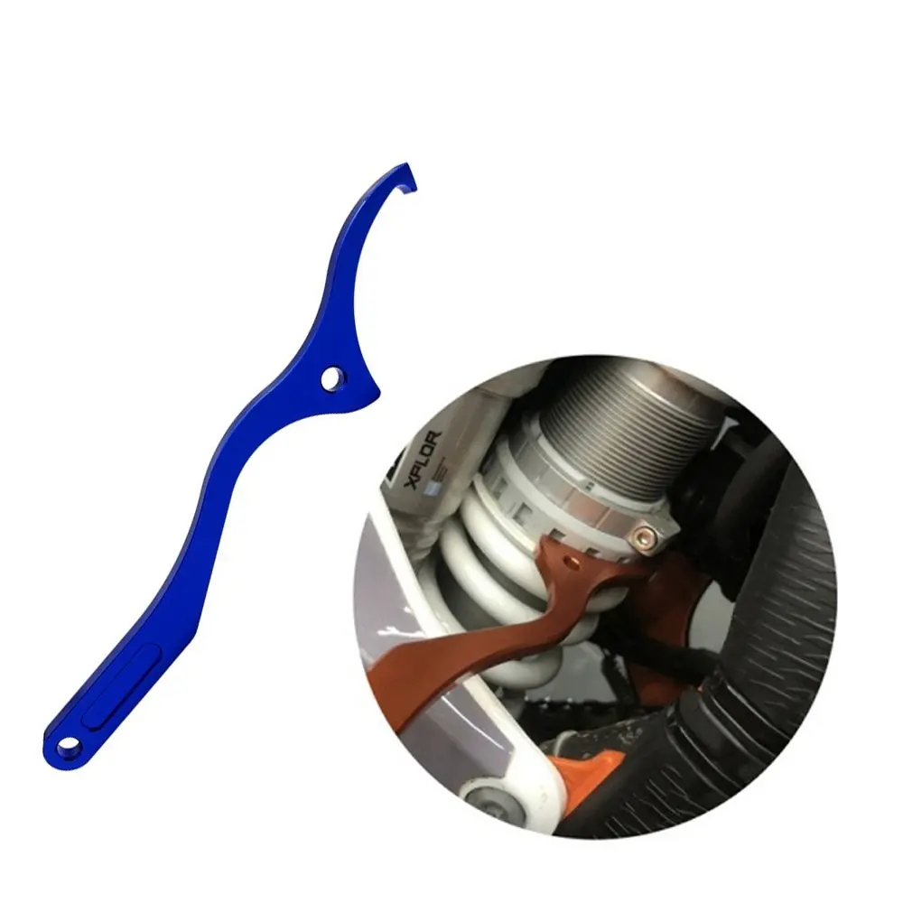 Motorcycle Rear Shock Absorber Wrench, Cnc Aluminum Alloy, Universal Fit for Various Models, Durable and Lightweight Design