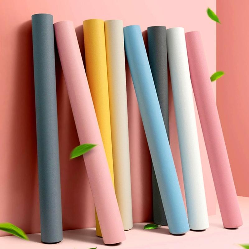 Solid Color Wallpaper, Self-adhesive Wall Sticker, Waterproof Wallpaper for Home Living Room Bedroom Dormitory Decor, Peel and Stick Wallpaper Designs