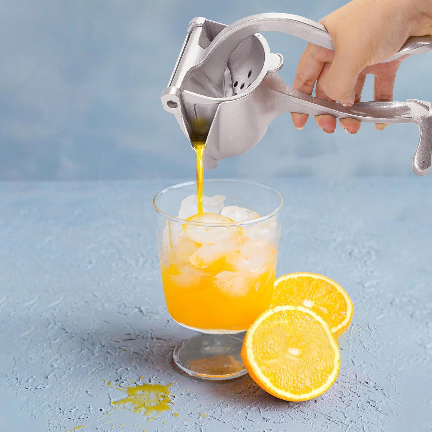 Manual Juicer, Stainless Steel Fruit Juicer, Handheld Juice Squeezer, Lemon and Orange Juice Press, Kitchen Utensils & Gadgets