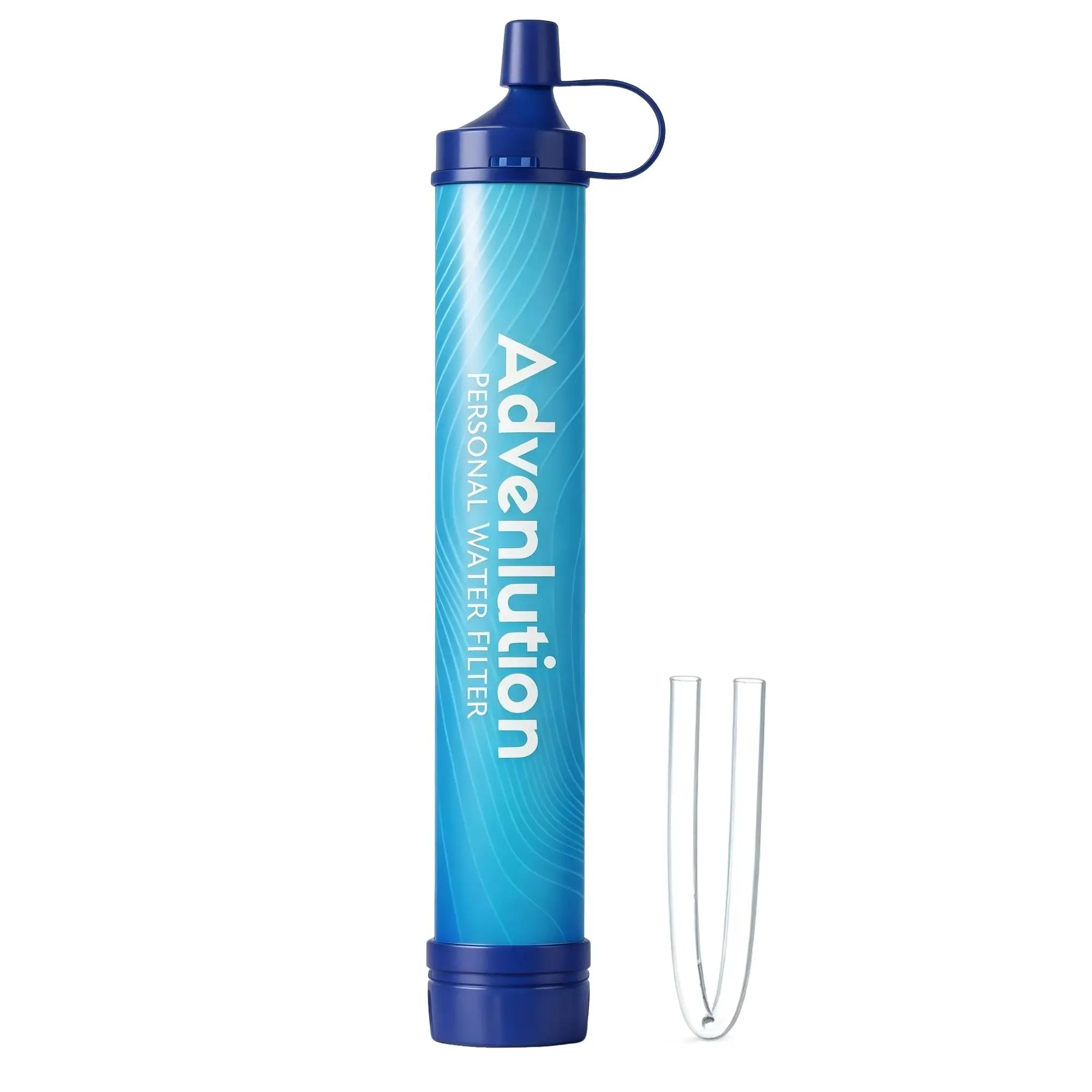 Large-capacity emergency water straw, a portable survival water filter that is lightweight and reusable, Personal Water Filter, Travel Accessory, Survival Water Straws. It is suitable for camping, hiking, traveling, cycling and outdoor adventures.
