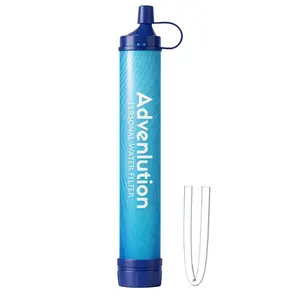 Large-capacity emergency water straw, a portable survival water filter that is lightweight and reusable, Personal Water Filter, Travel Accessory, Survival Water Straws. It is suitable for camping, hiking, traveling, cycling and outdoor adventures.
