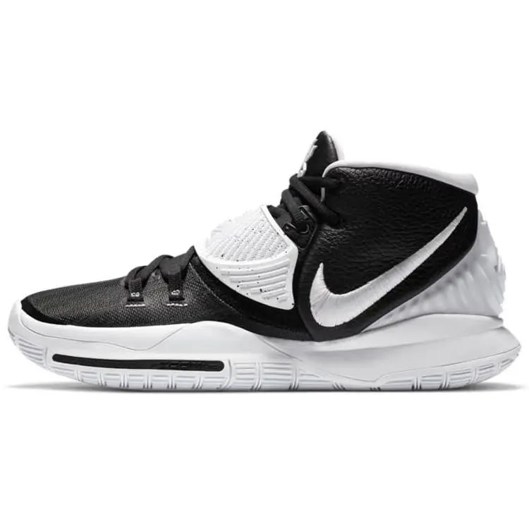Nike Kyrie 6 Team Basketball Shoes – Comfort Lace-Up Mid-Cut for Men and Women, White and Black Verifiable, with credentials and supporting global authentication