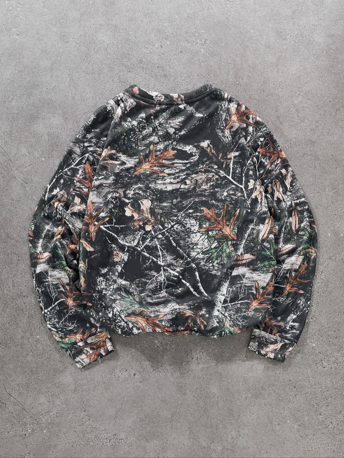 Men's All Over Print Crew Neck Camo Sweatshirt, Regular Fit Casual Long Sleeve Pullover for Fall & Winter, Men's Clothes for Daily Wear