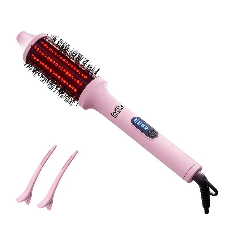 Aurawand Infrared Negative Ion Thermal Comb, 1/2 Inch Width, LED Display Screen, Temperature Range 300°f - 420°f, New Condition