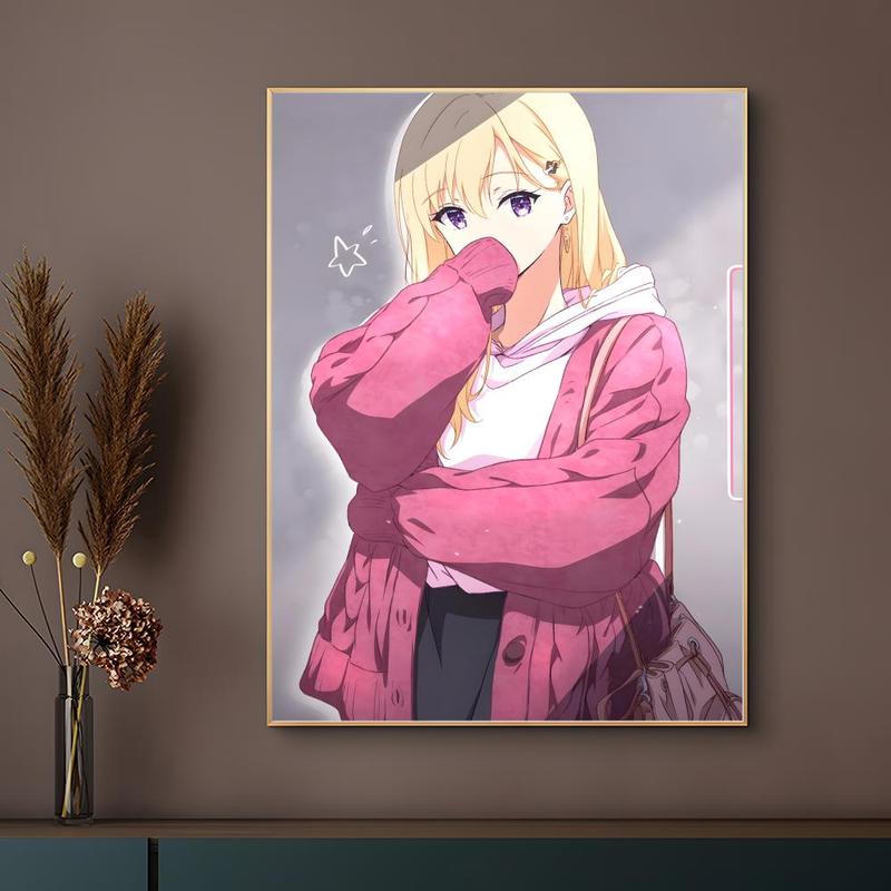 Fashion GGimai Seikatsuing Poster HD Heavy-Duty Self-Stick Waterproof Wall Decor Tool-Free Install Durable & Reusable Conceals Wall Flaws Elevates Home Style Perfect for Living Room Bathroom & Kitchen Easy Apply & Remove