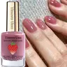 Tinovo Uno 4-in-1 Sweet Berry Fingernail Polish 12ml, Quick Dry, Fast Drying Nail Polish, No UV, High Gloss Effect, Long Lasting, Multifunction Nail Strengthener & Hardener, Improves Yellow, Brittle & Weak Nails, All-Day Wear, Mother's Day Gift