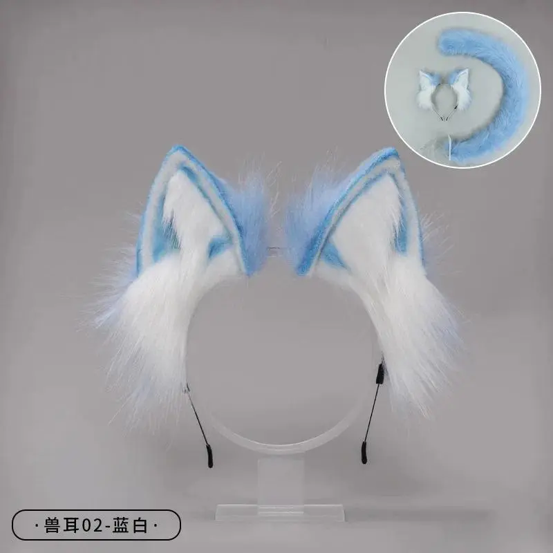 Handmade Plush Fox Tail Cosplay Costumes Props Wolf Tail Sexy Fox Tail Adjustable Belt Anime Accessories Kawaii Faux Fur Tail