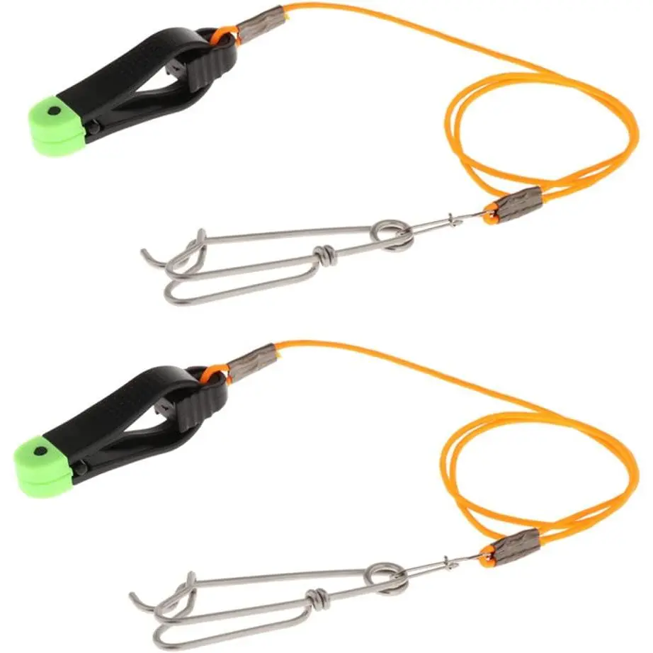 Plus Line Release 17inch Leader with Snap Release Clip Fishing Downrigger for Weight Planer Board Kite Offshore Fishing Pack of 2