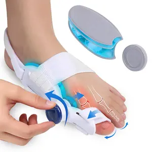 Adjustable Hallux Valgus Correctors with Cold Silicone, Adjustable Angle Knob, Physical Toe Corrections, Enhanced Cool Effect
