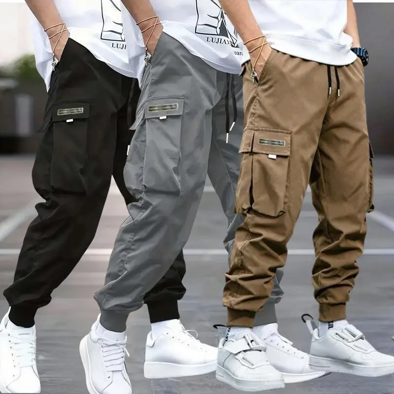 Multi-Pocket Cargo Joggers | Black Streetwear Techwear Bottoms