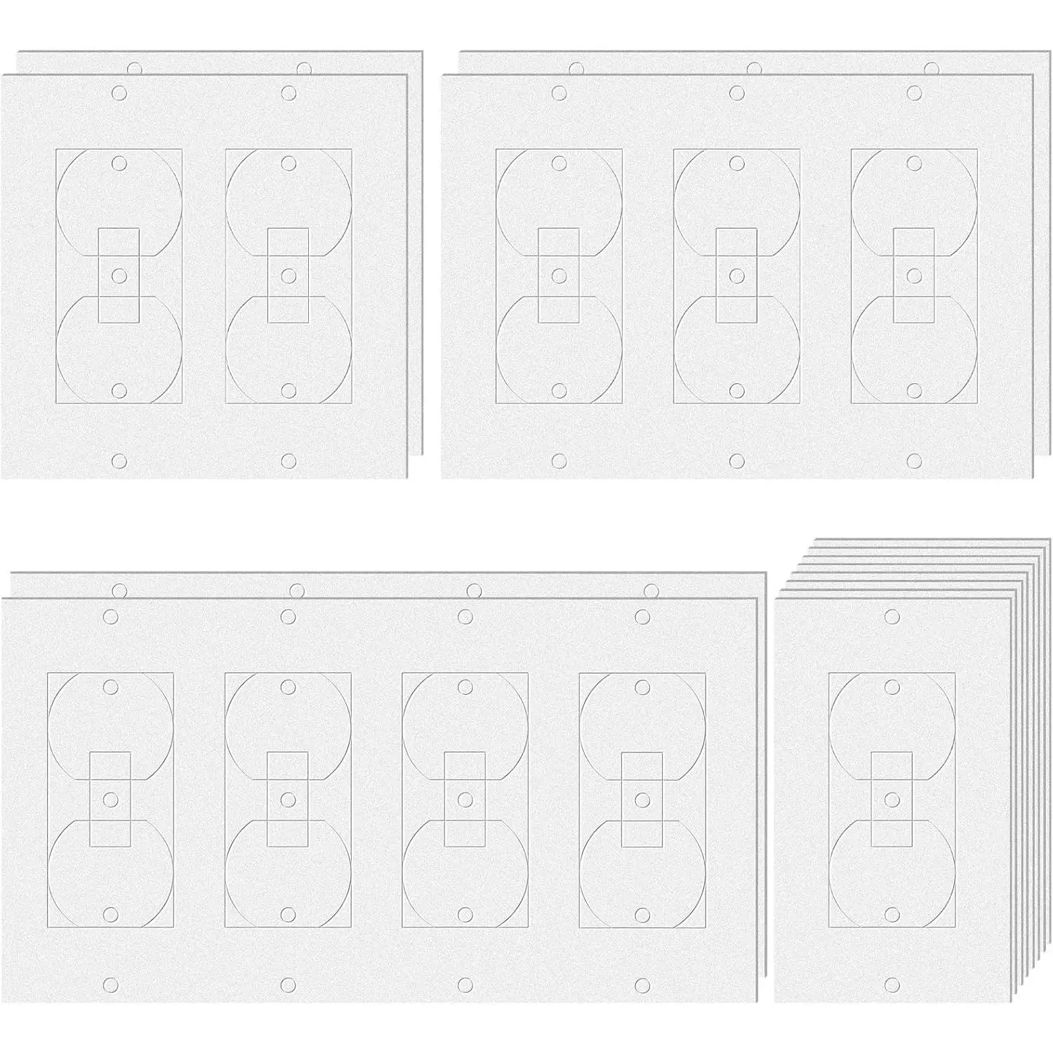 14 count Wall Plate Insulation and Draft Sealers  Insulation Pads Electrical Outlet Light  Covers Wall Gasket Without Adhesive