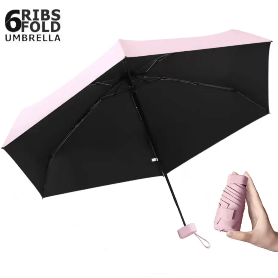 Mini Pocket Umbrella, UV Resistant & Waterproof, Lightweight Compact Portable Sun Umbrella for Outdoor Use, 1pc, Ideal for Travel and Hiking