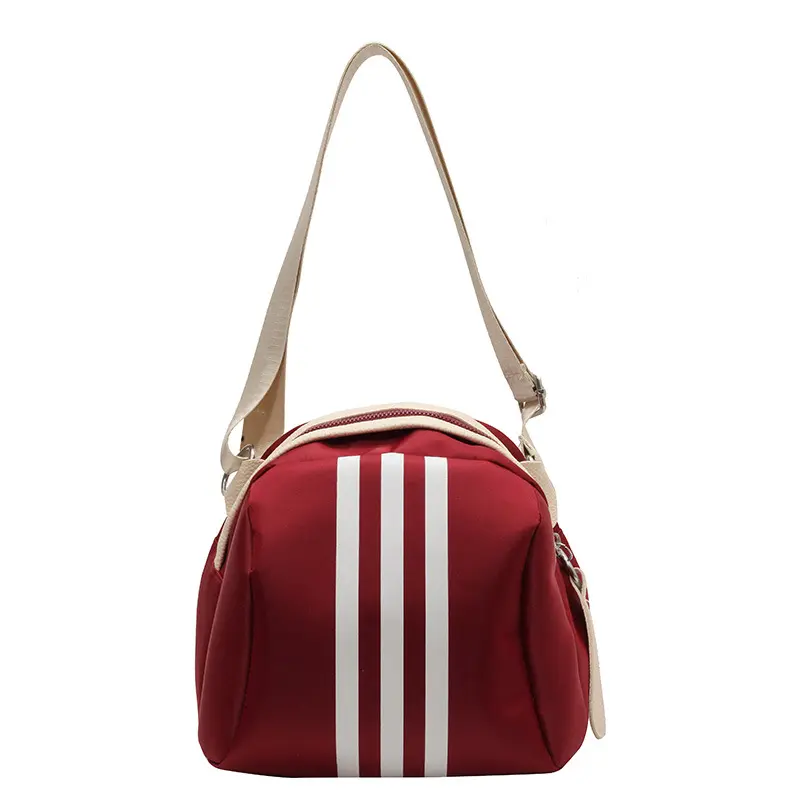 Summer Striped Nylon Turtle Shell  Trendy Crossbody Casual Large Capacity Stylish Small  For Daily Matching