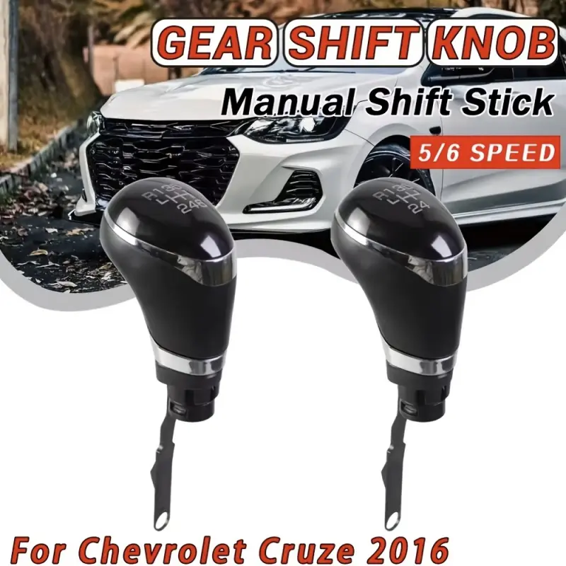 Manual Transmission Shift Knob for Chevrolet Cruze 2016-2024, 5/6-Speed Manual Shift Knob, Car Gear Knob Replacement Part, Shifter Knob