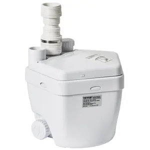 【DealsForYouDays】VEVOR Utility Sink Pump, 1/3 HP, 120-Volt, 1750 GPH Flow, 18 ft Head, Under-Sink Sump Pump System with Copper Wire Motor, Heavy-Duty Utility/Laundry Sink Pump, Drain Pump with 1-1/2" Outlet, White