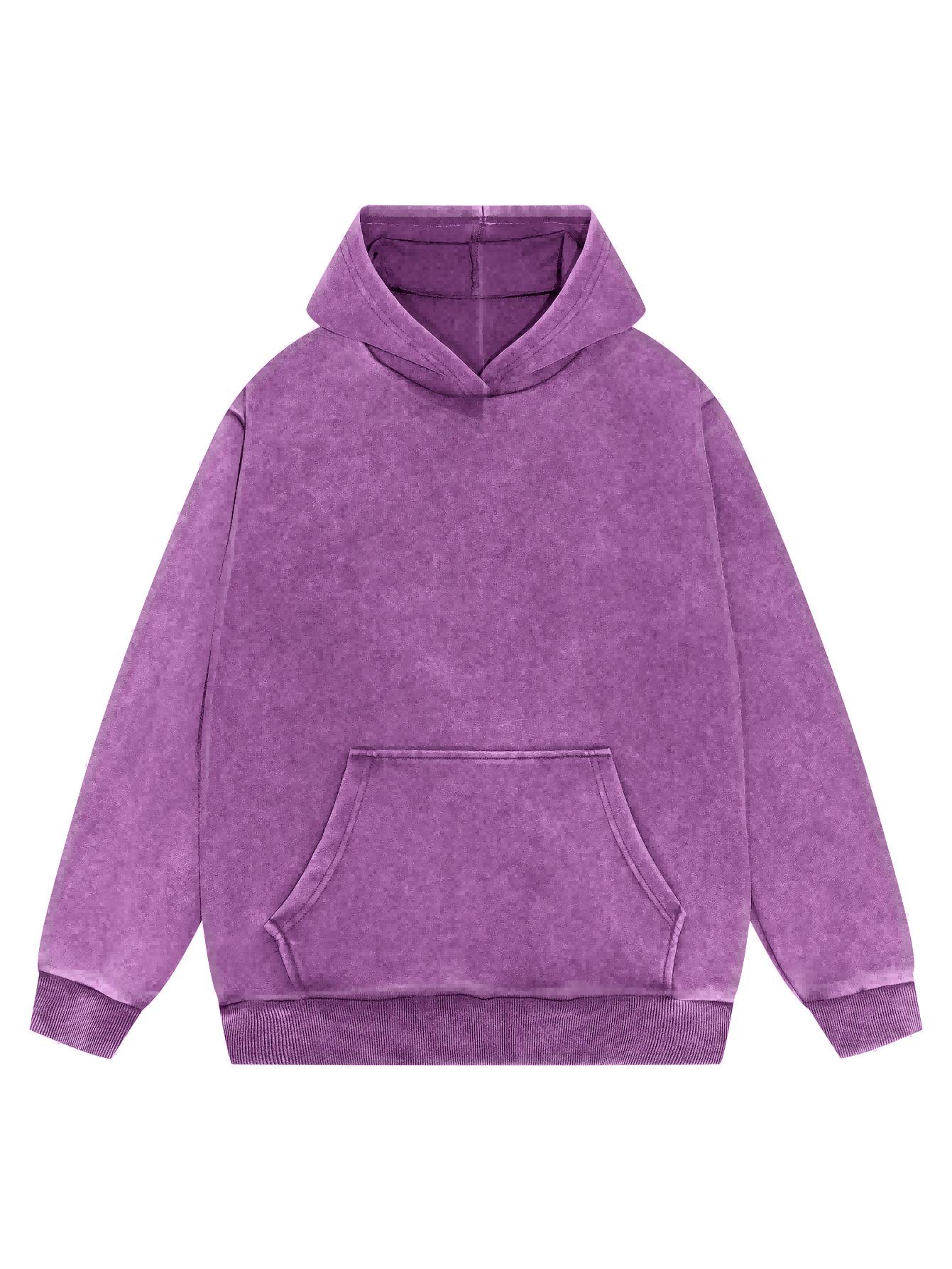 3/4PCS  Colors Couple  Vintage Washed Hoodie 100%Cotton Casual Hoody Comfort Loose Hooded Autumn Warm Fleece Tops Hip Hop Cultural