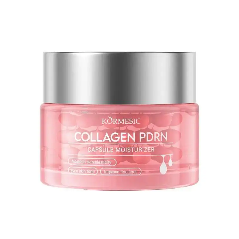 Pink PDRN Collagen Capsule Moisturizer Brightening Face Cream — 70g | Brightening Hydration Cream | Hydrating, Moisturizing & Brightening | Firming & Line-Smoothing | For Radiant "Glass Skin" | Suitable for All Skin Types | Korean Skincare