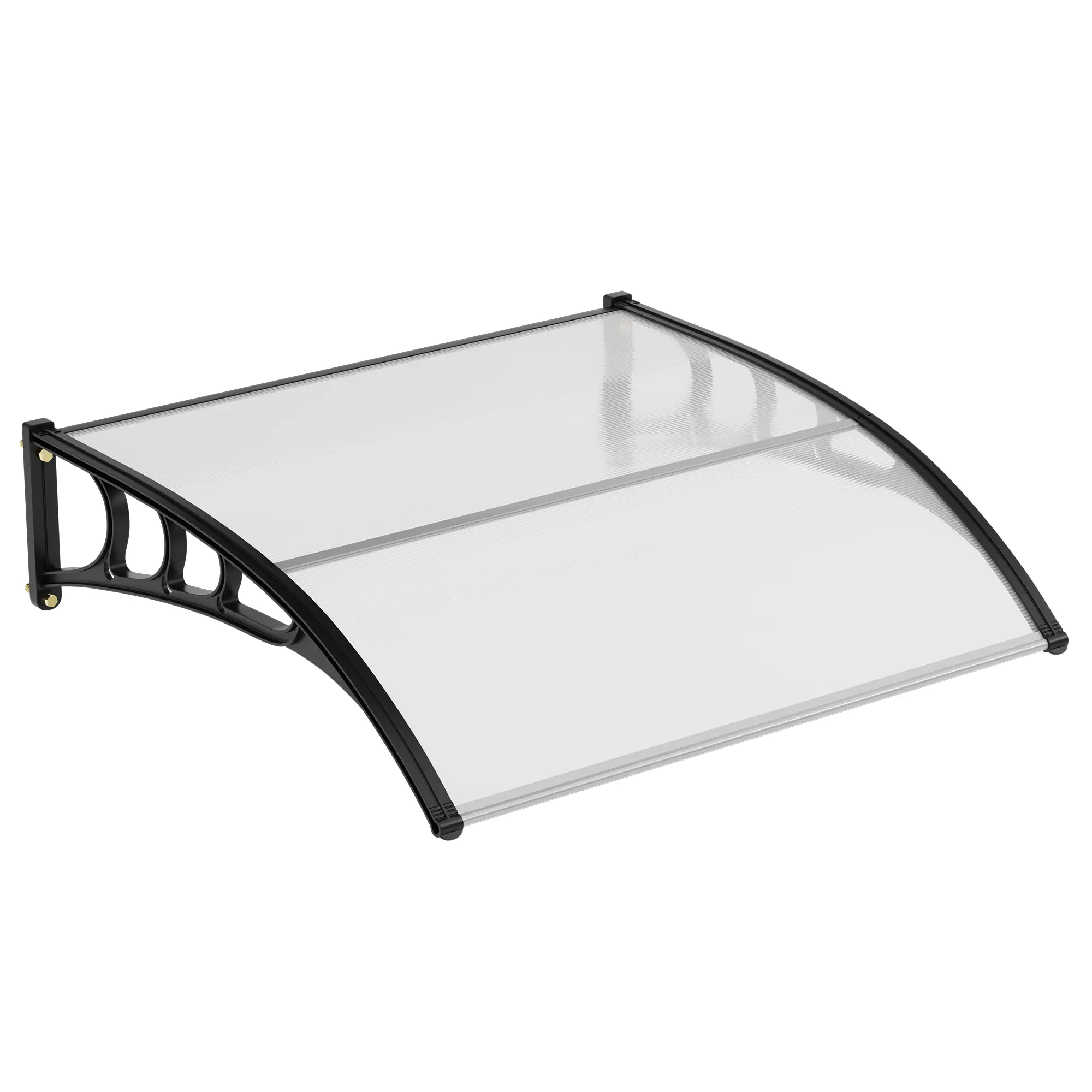 Awning for Door Entrance,Window Awning Canopy Exterior with Plastic Steel Bracket,Polycarbonate Cover,UV & Weather Protection Window Door Canopy
