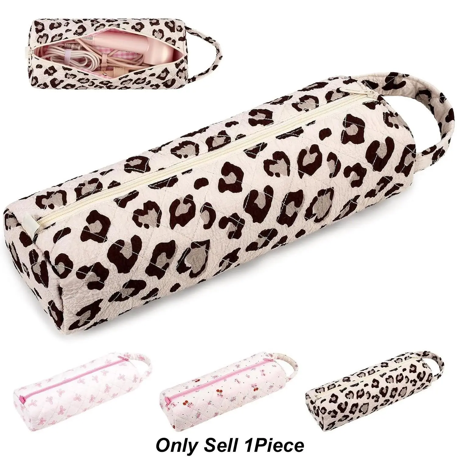 Star Quilted Hair Dryer Storage Bag, Suitable for Leifeng/flexstyle/dyson Airwrap/sonic Diffusers, Travel Case, Gift Idea, Travel Accessory