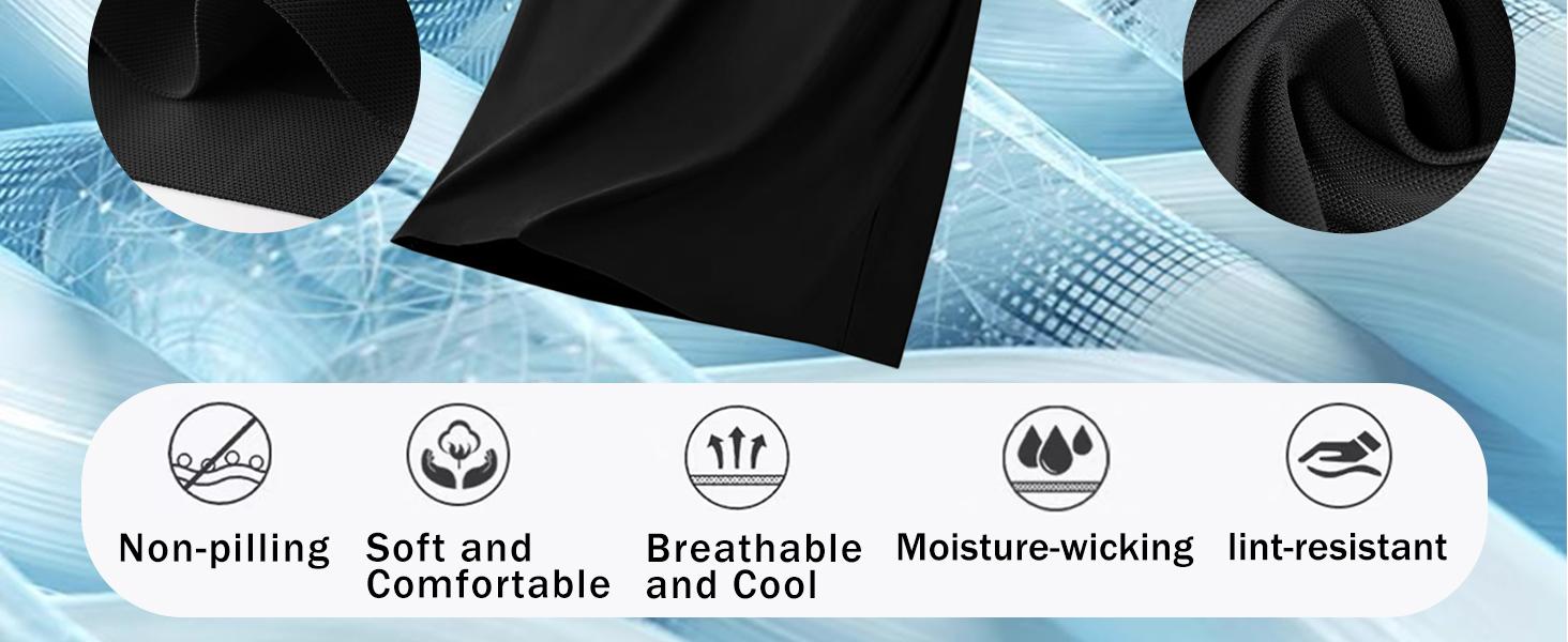 Polo Shirts for Men: Quick Dry Moisture Wicking High Elasticity Convenient Slim Fit Polo Runs Small Order One Size Up