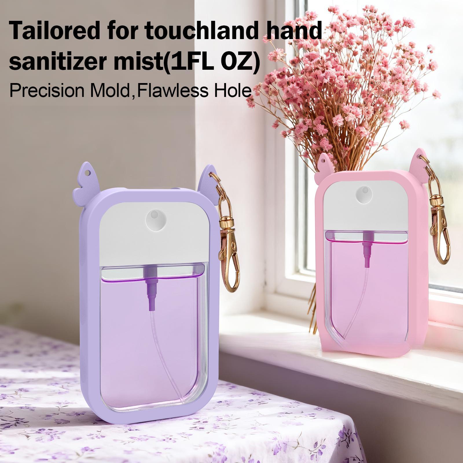 30ml Card-Style Travel Spray Bottle - Leakproof Refillable Perfume Atomizer for Toiletries, Portable Mini Sprayer Set with funnel, PP silicone case, Perfume dispenser