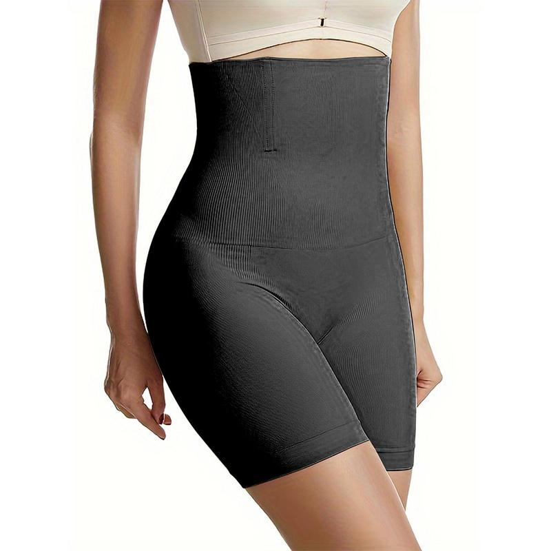 High Waisted Tummy Control Shapewear for Women, 1 Count Solid Color Breathable Butt Lifting Shorts, Sports Women Wear for Aerobics, Running, Yoga and Pilates, Corset Waist Shaper