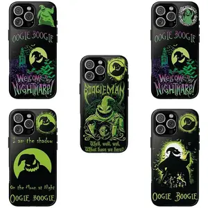 Oogie Boogie Nightmare Christmas Phone Case, Spooky Holiday Cartoon Character Design, Festive Protective Cover, Designed for iPhone 11-17 Pro Max/Plus & Samsung Galaxy S23-S25