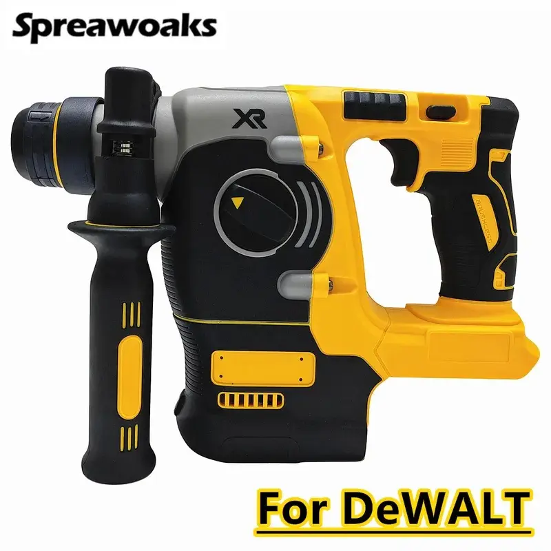 Brushless Rotary Impact Hammer Drill Cordless Demolition Chipping Metal Concrete Breaker Jackhammer For DeWALT 20V Battery