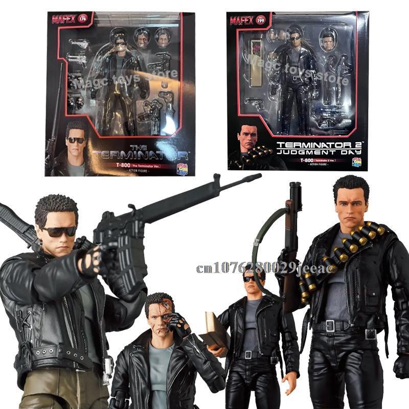 IN Stock MAFEX 176 199 Mafex The Terminator 2 Judgment Day T-800 6-Inch Action Figure Collection Model Toy Birthday Gifts 18cm