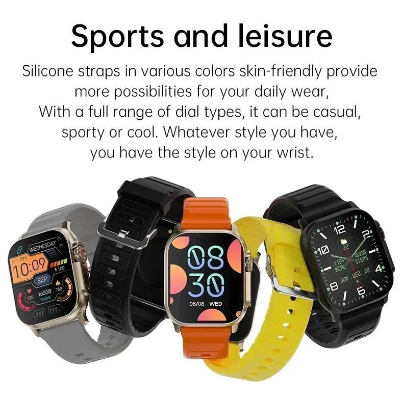 New Smart Watch 9 Ultra Gen 2Ultra IWO Watch Ultra NFC Smartwatch Series 9 Bluetooth Call 2.2 Inch Wireless Fitness Watch