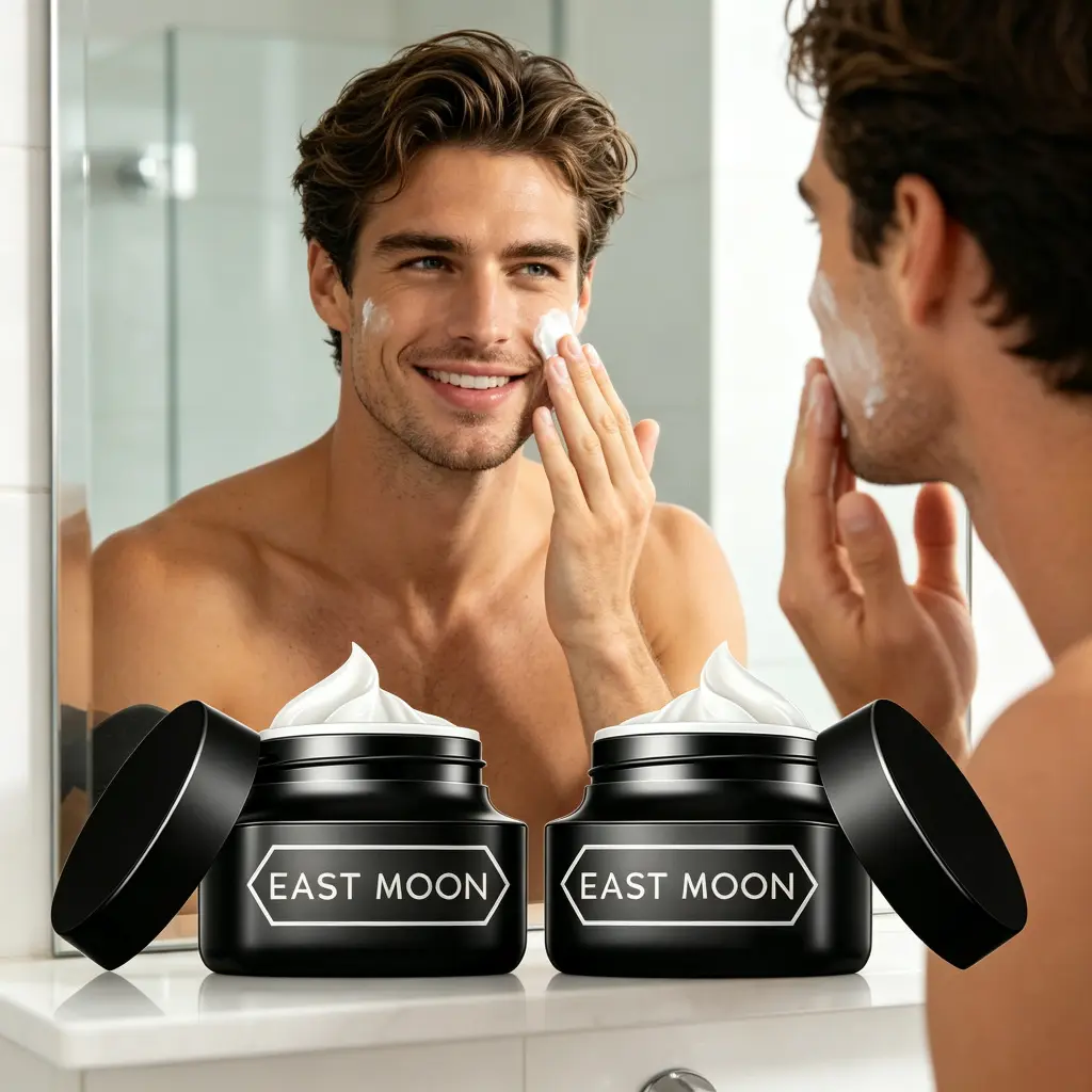 Men’s Tinted Face Cream (2pcs, 50g) - Lightweight Skincare Moisturizer, Blendable Sheer Buildable Coverage, Silver/Gold Shades, Natural Glow No-Makeup Look, Uneven Skin Tone Corrector, Daily Use Beauty Product