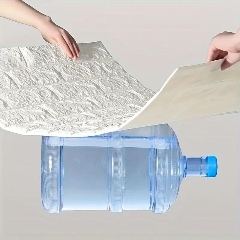 Marble Pattern Self-adhesive Shower Wall Panel, Waterproof Peelable & Stick-on Shower Wall Panel, Suitable for Bathrooms and Kitchens