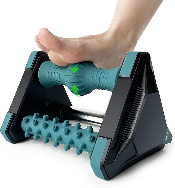 SUNDAY MIRTH Icing Plantar Fasciitis Relief in Seconds, Foot Massager for Circulation and Pain Relief, Reflexology Massage Tools with Ice Pack, Foot Roller for Neuropathy Pain Relief, Foot Health, Green