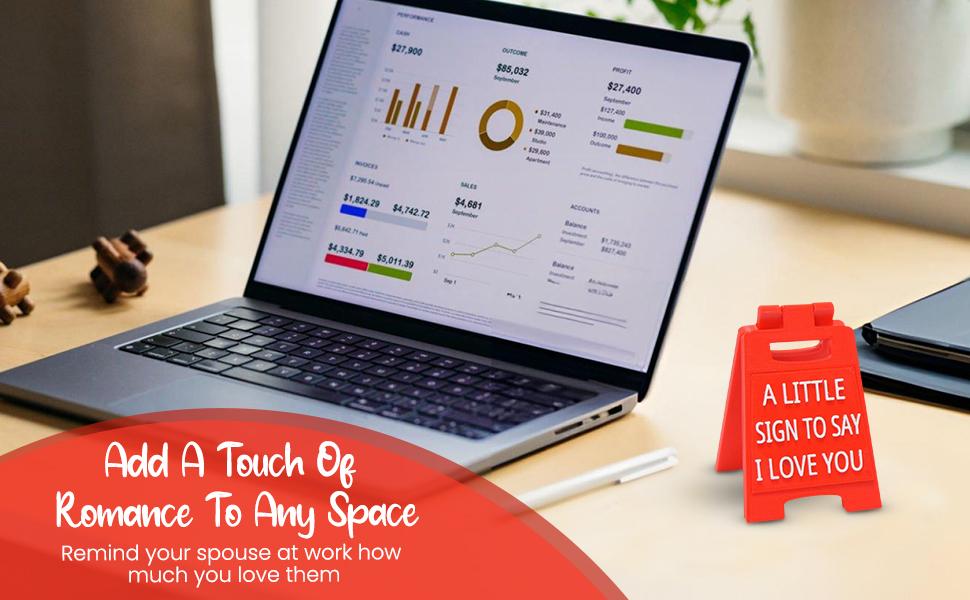 Mini Sign Valentine's Decoration Anniversary Present - Valentines Day Romantic I Love You Sign - Fun Boyfriend - Cute Birthday, Christmas, Wedding Gift for Girlfriend, Wife, Fiancee