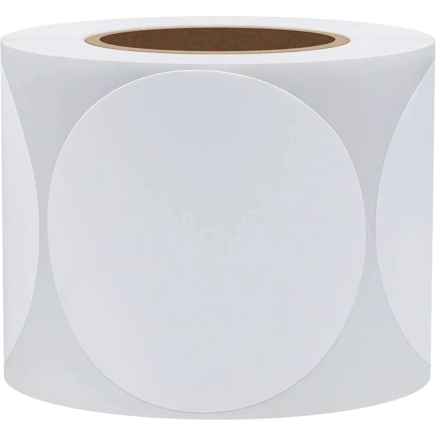 White Color Coding Dot Labels Round Semi Gloss Paper Stickers Adhesive Label - DO NOT Support Printing(2 inch)