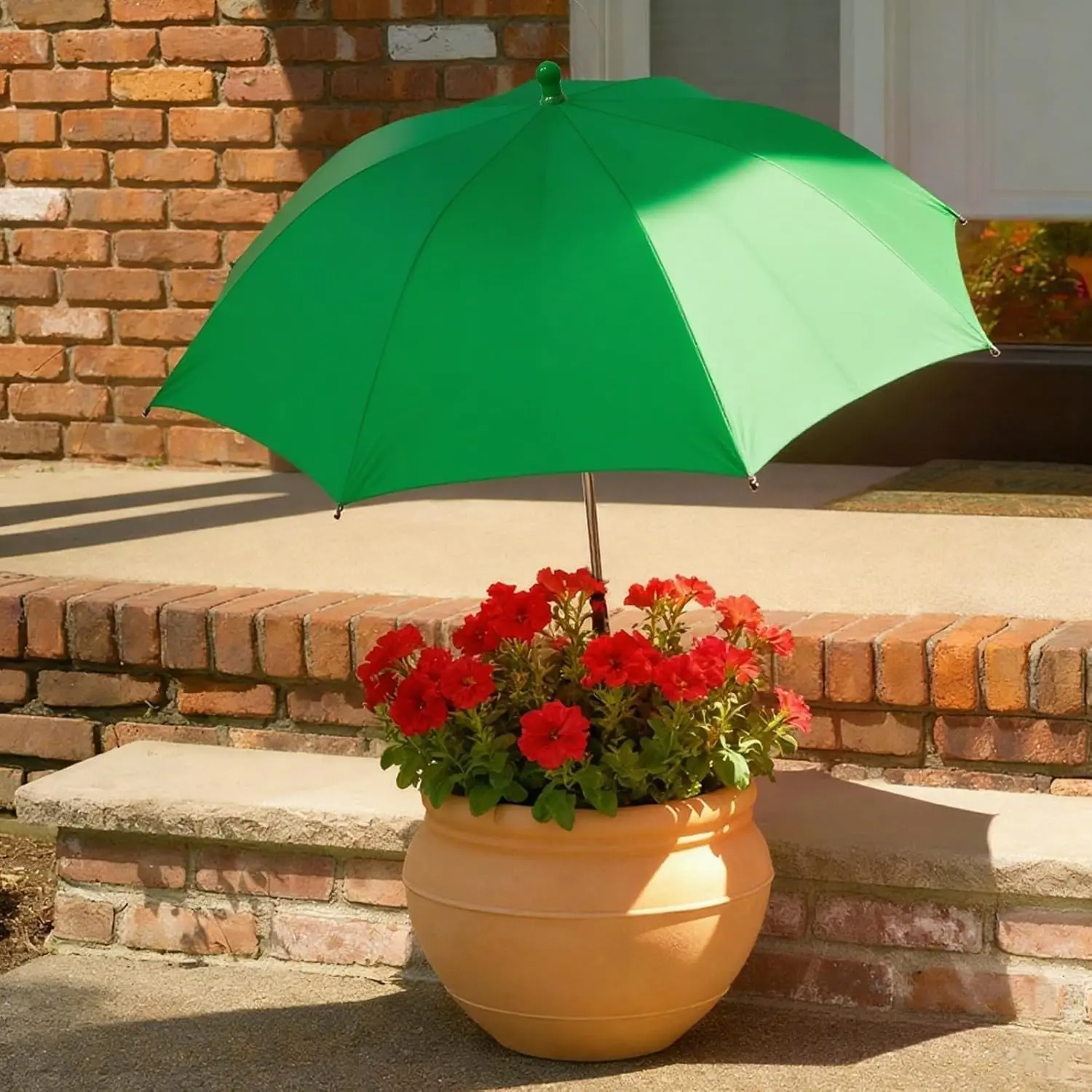 Umbrella Shade For Outdoor  Adjustable Height (Green) |  Shade Umbrella Garden Sun Shade Cover For Potted  Garden Bed Flower Pot From Sun Rain Snow 4 Color